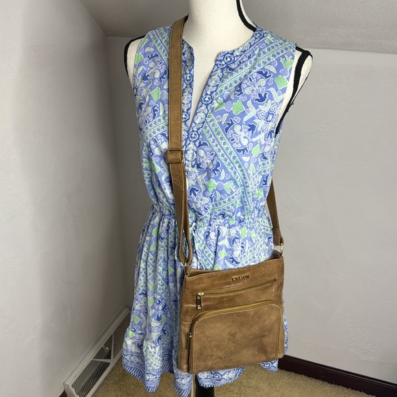 Estalon Brown Leather Crossbody Bag BRN7608C - Picture 6 of 13